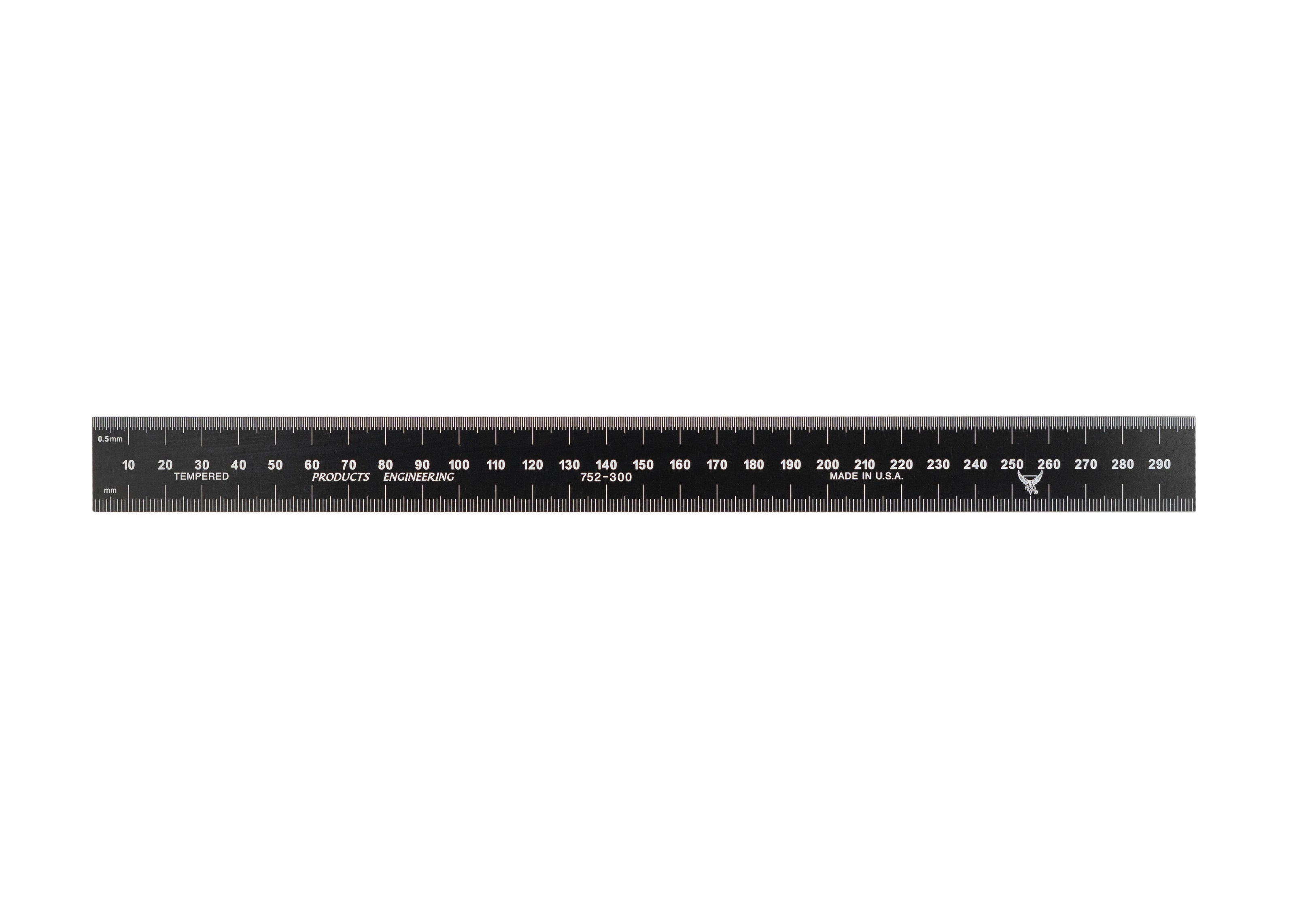 Black Chrome Rulers (Rigid)