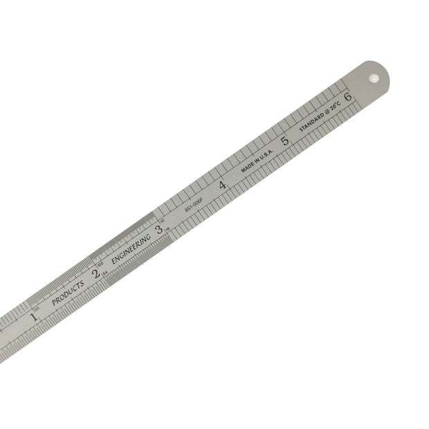 Metal Inches Ruler With Rounded End Specialty Rulers – PEC Tools