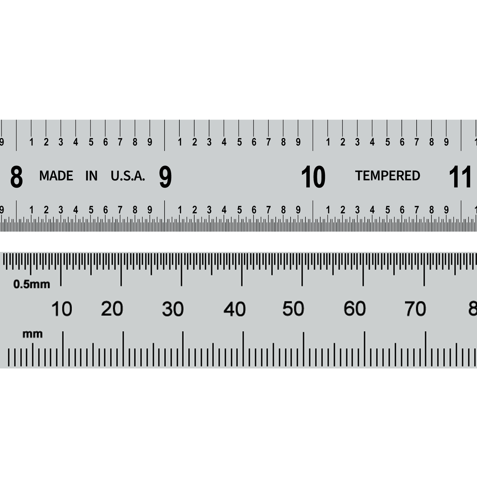 Adjustable Hook Rulers | PEC Tools image showcasing precision ruler features and measurements.