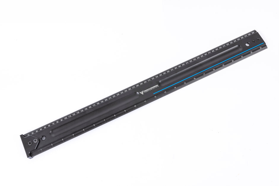 Black Aluminum Hook Ruler