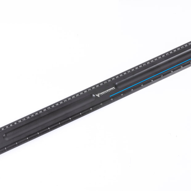 Black Aluminum Hook Ruler