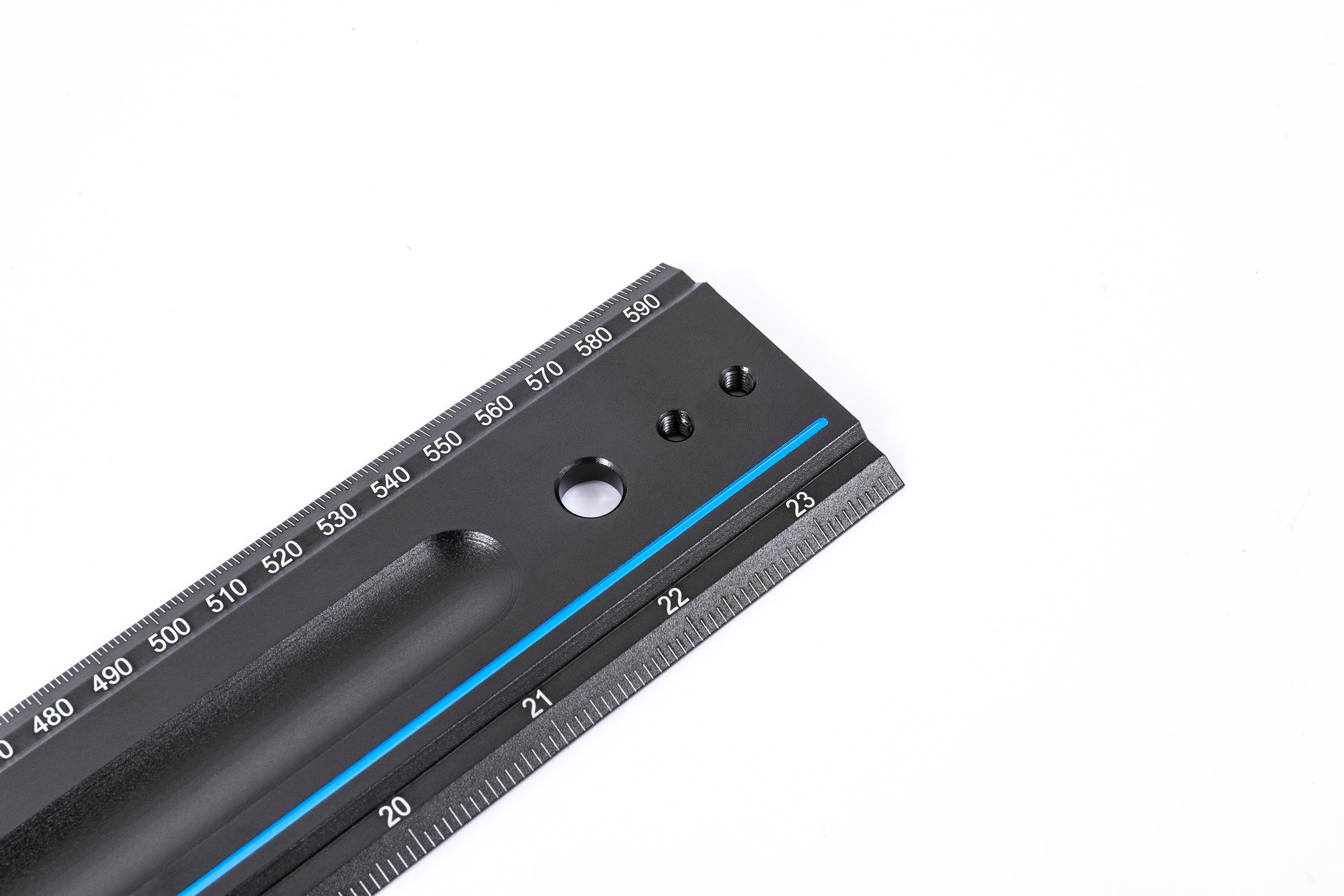 Black Aluminum Hook Ruler