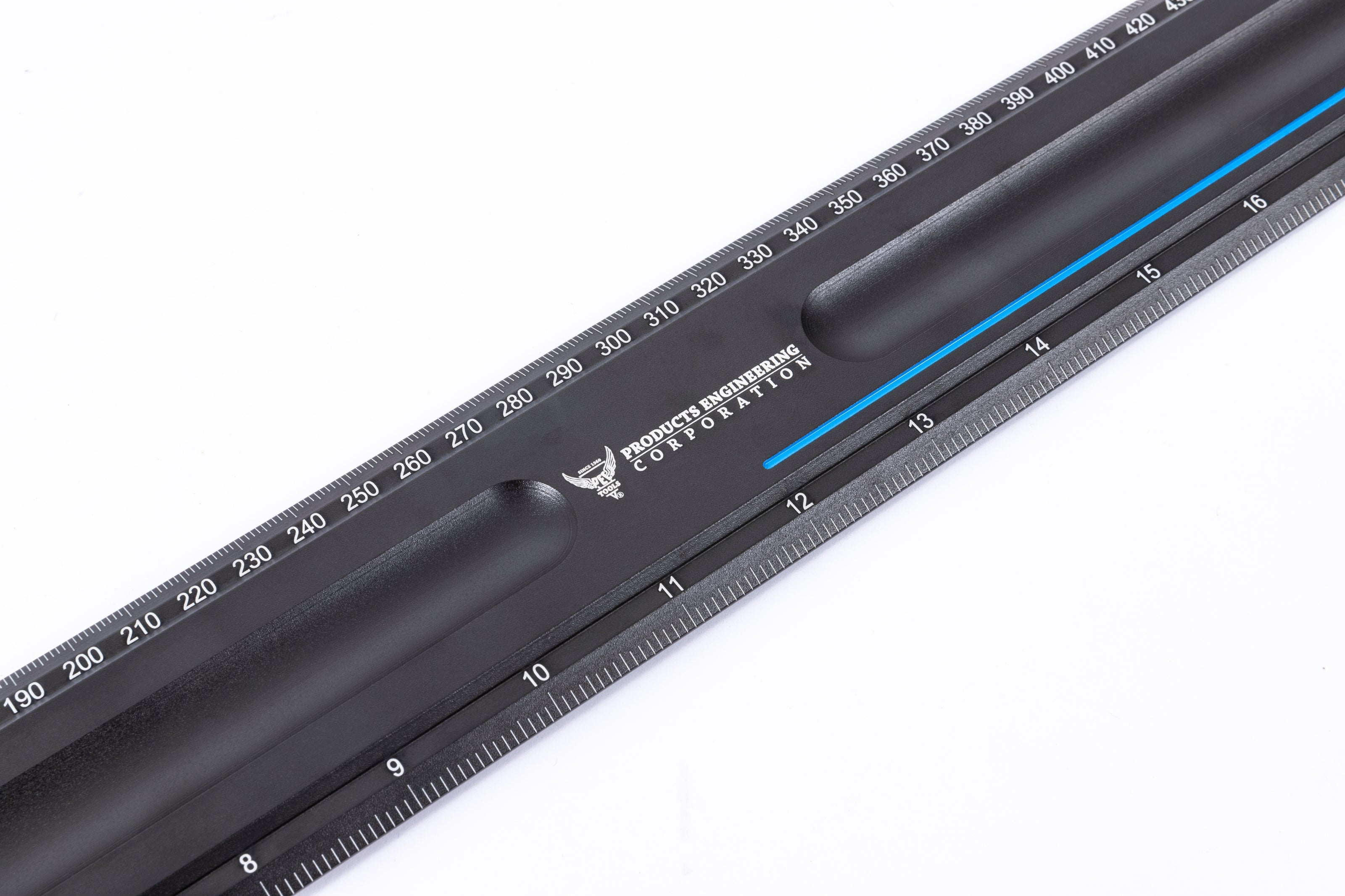 Black Aluminum Hook Ruler