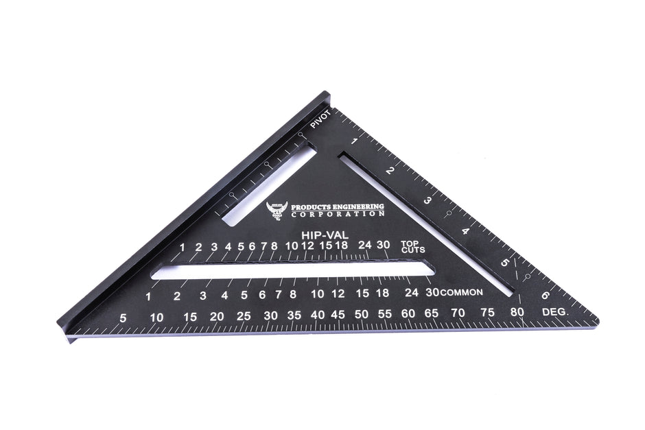T-Ruler & L-Ruler & Rafter Square & 3 Sided Ruler & 4-Piece Multi-Angle Measuring Ruler Set