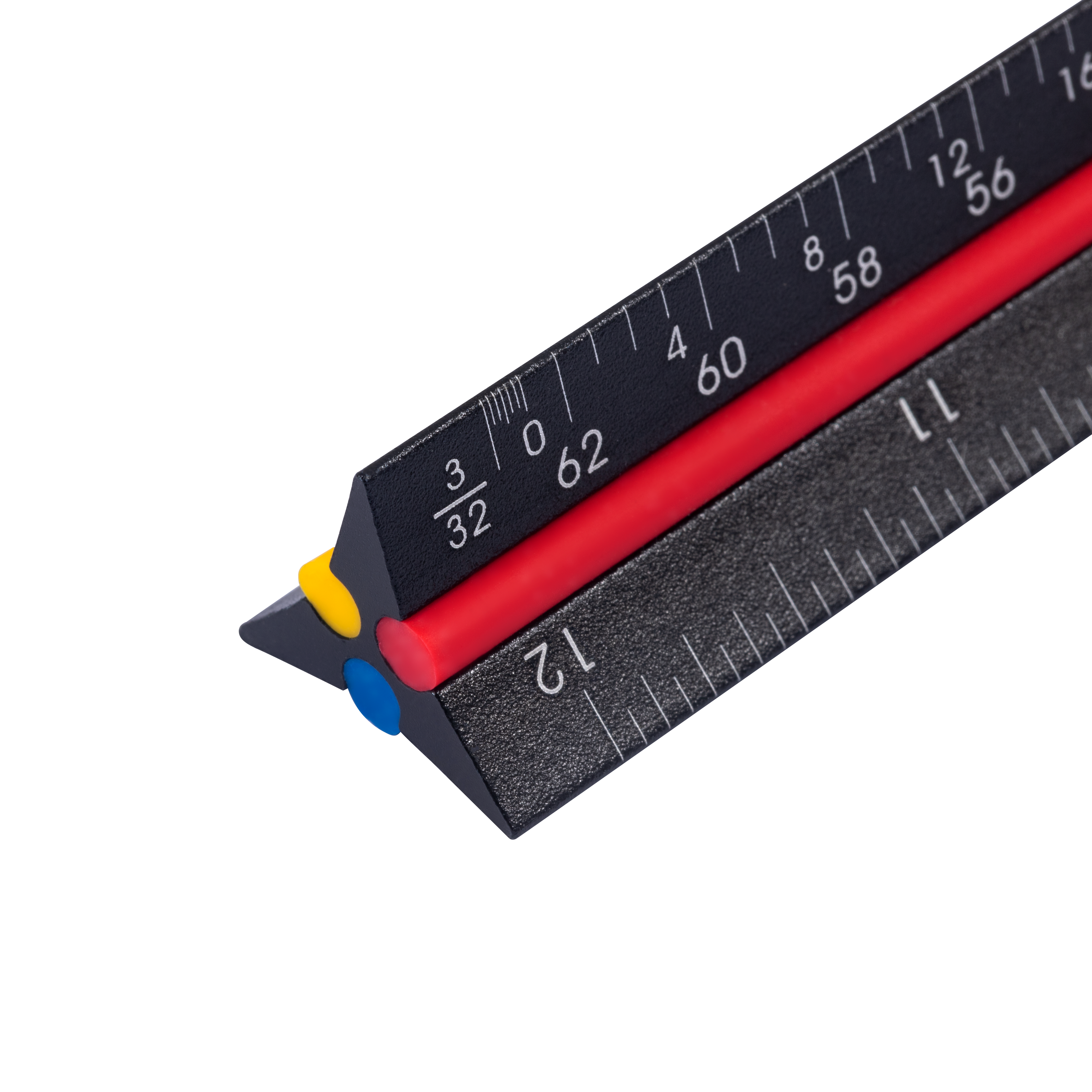 3 Side Ruler Old Ruler 3-Sided Triangular Ruler | Perfect for Precision Layouts – PEC Tools