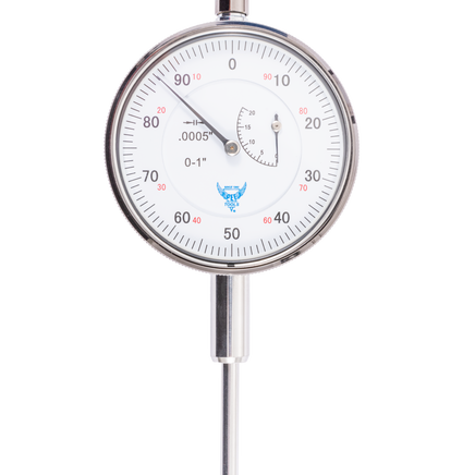 Engineering & Student Precision Tool Kit | Dial Indicator, Magnetic Base and Black Chrome Flexible Ruler