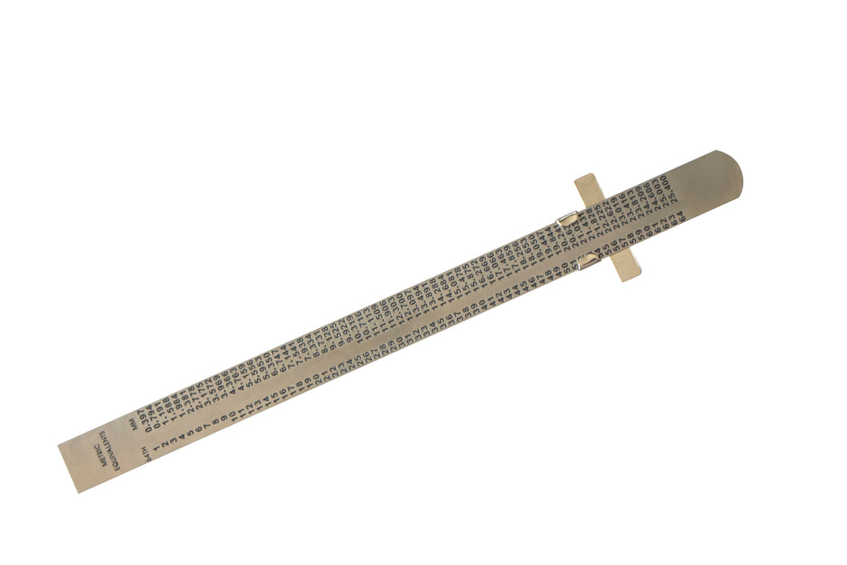 Flexible Round End Specialty Rulers with Clip, Stainless Steel