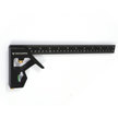 PEC Tools black combination square set with white contrast graduation measurements