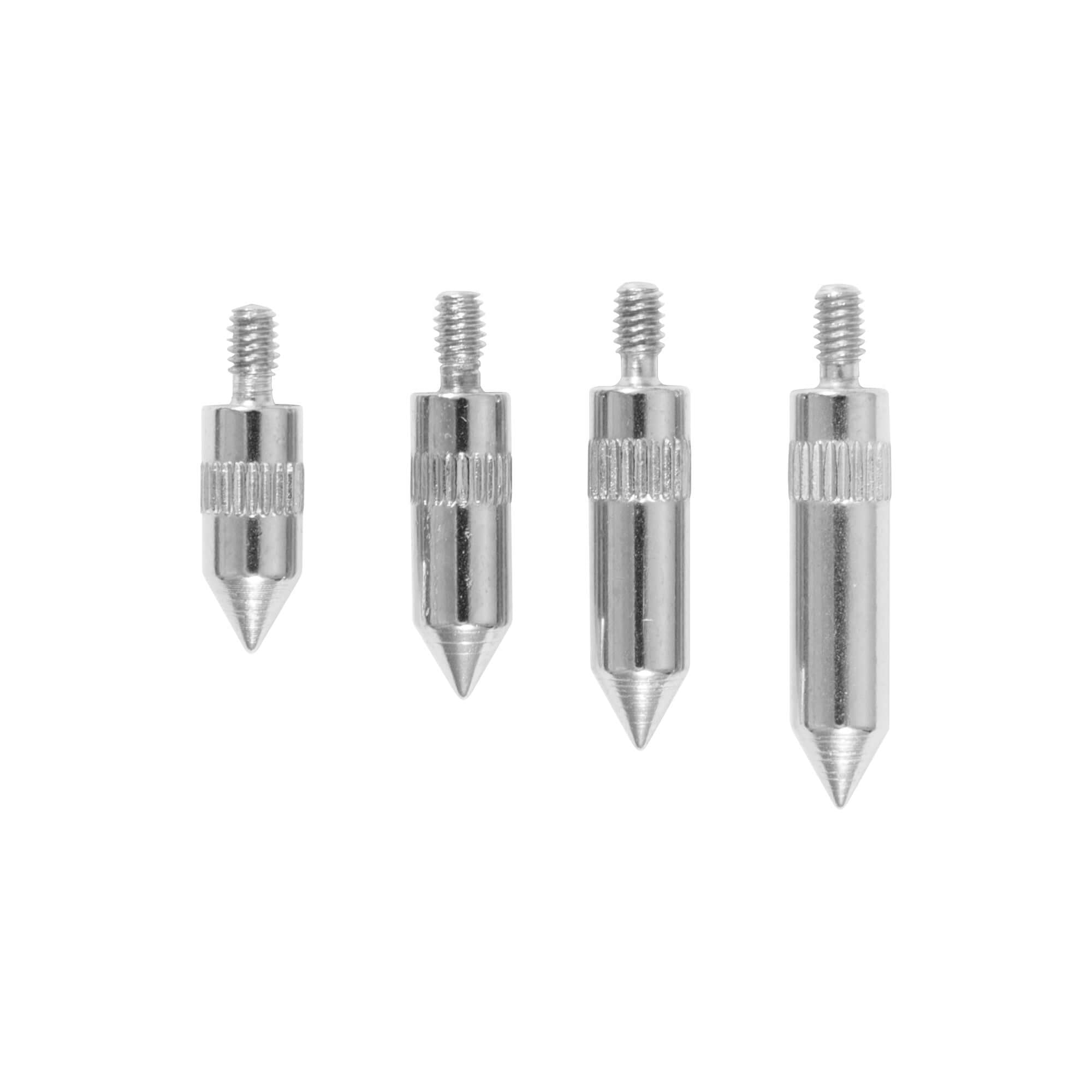 Stainless steel thread tip close up
