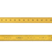 Gold TiN Rigid Ruler | PEC Tools showing clear graduations and chrome-plated carbon steel for precise measurement.