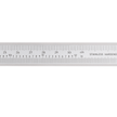 Vernier caliper scale with measurements in centimeters and inches against a white background