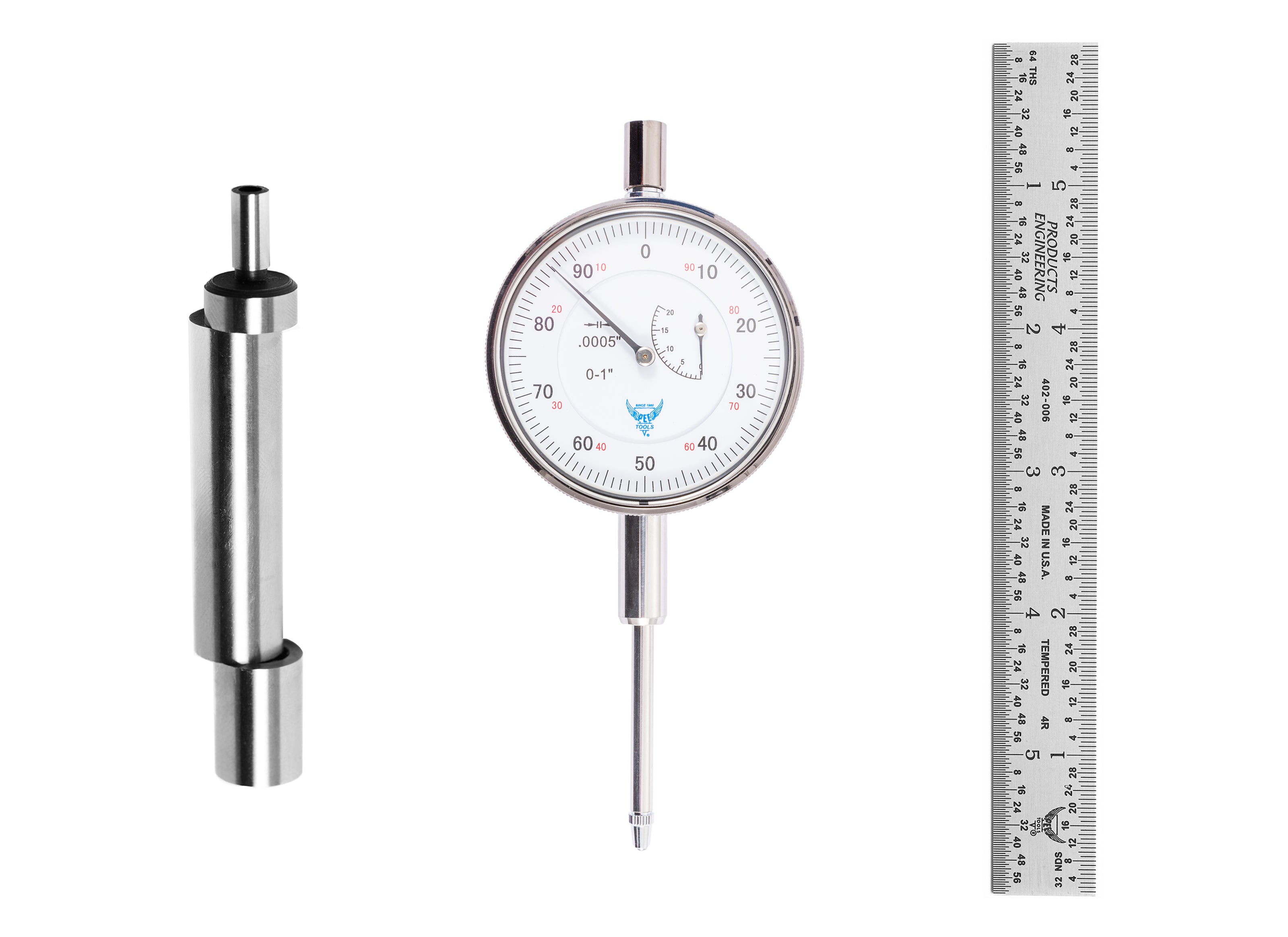 Engineering & Student Precision Tool Kit | Dial Indicator, Finder & Ruler