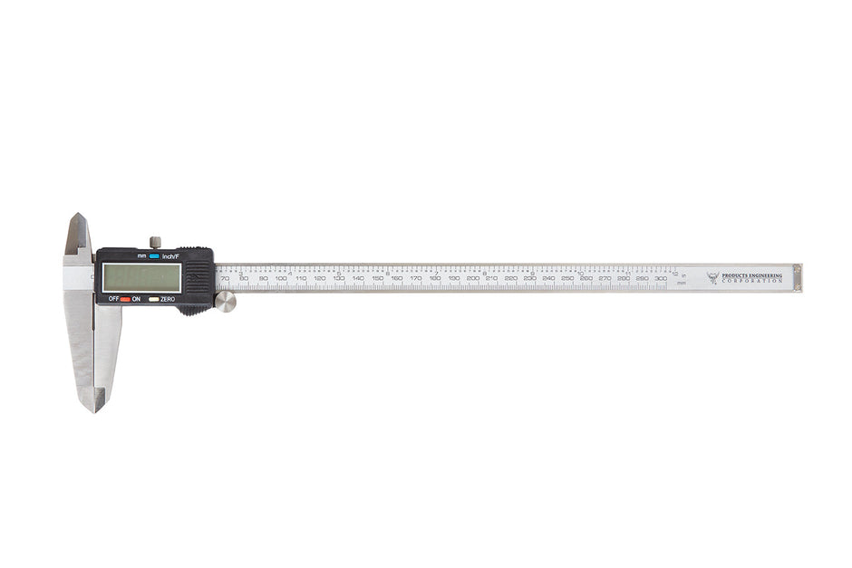 Replacement Battery Cover for Digital Caliper placed beside a digital caliper tool.