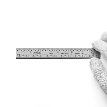 Rigid Satin Chrome-Plated Steel Rulers