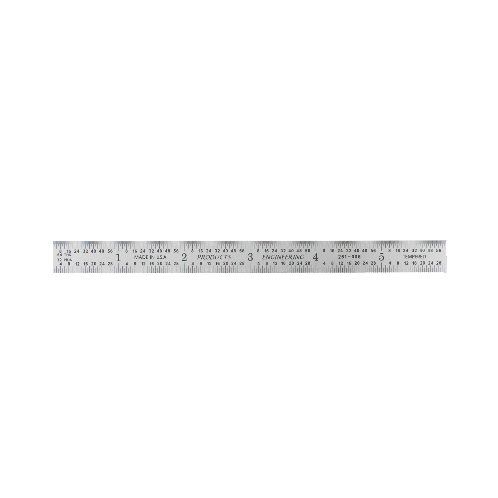 Certified Flexible Rulers with English and Metric Graduations made from hardened carbon steel.