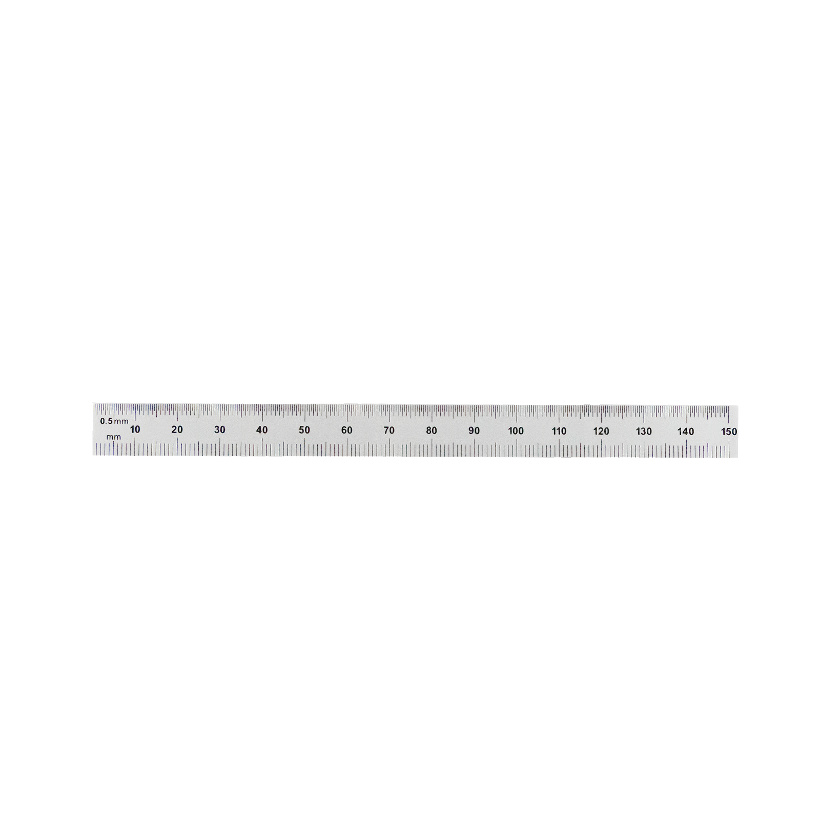 Certified Flexible Rulers - English/Metric Graduations with clear markings and chrome finish.