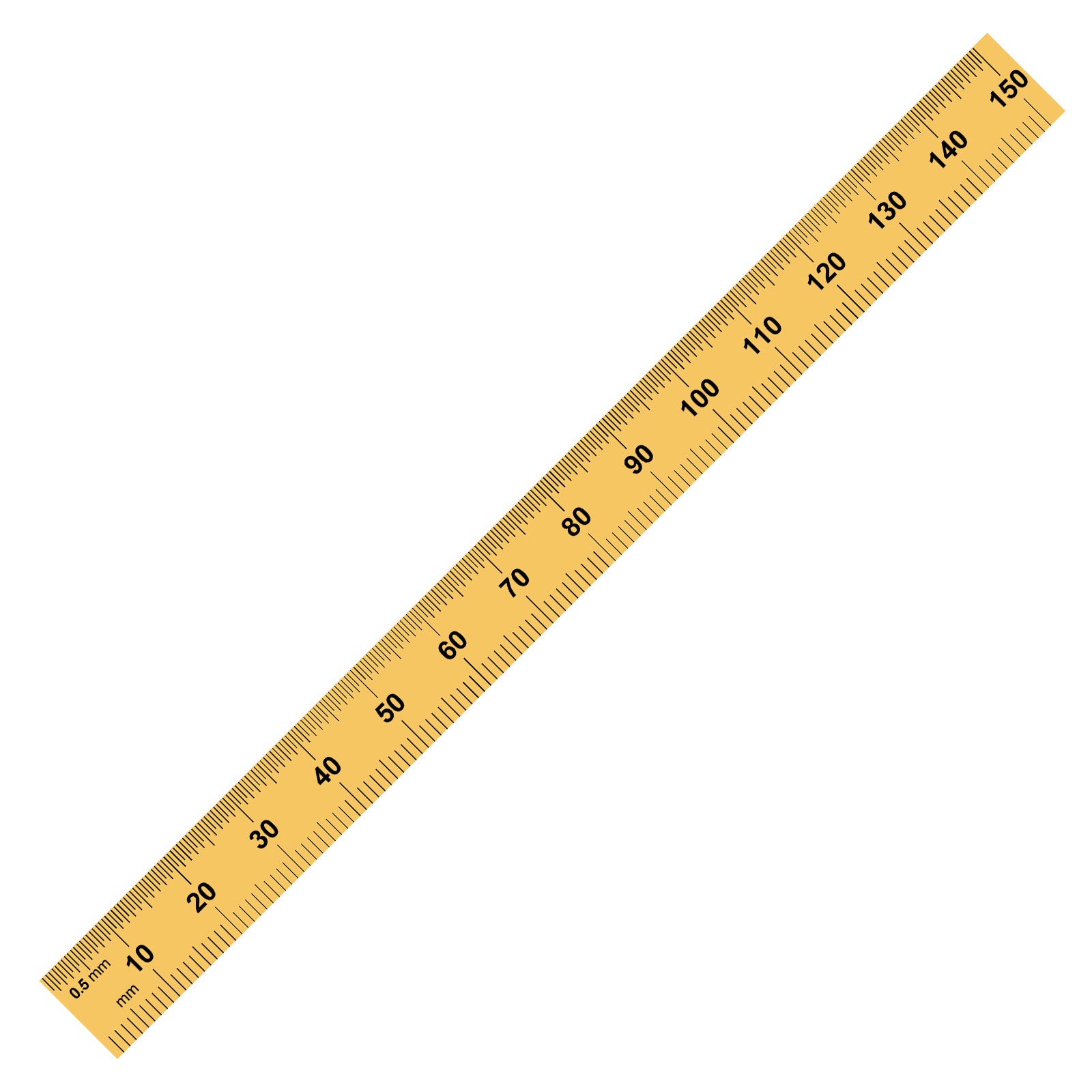 Gold Titanium Nitride Plated Flexible Rulers (Copy) - Elegant golden color with clear measurements for precision.