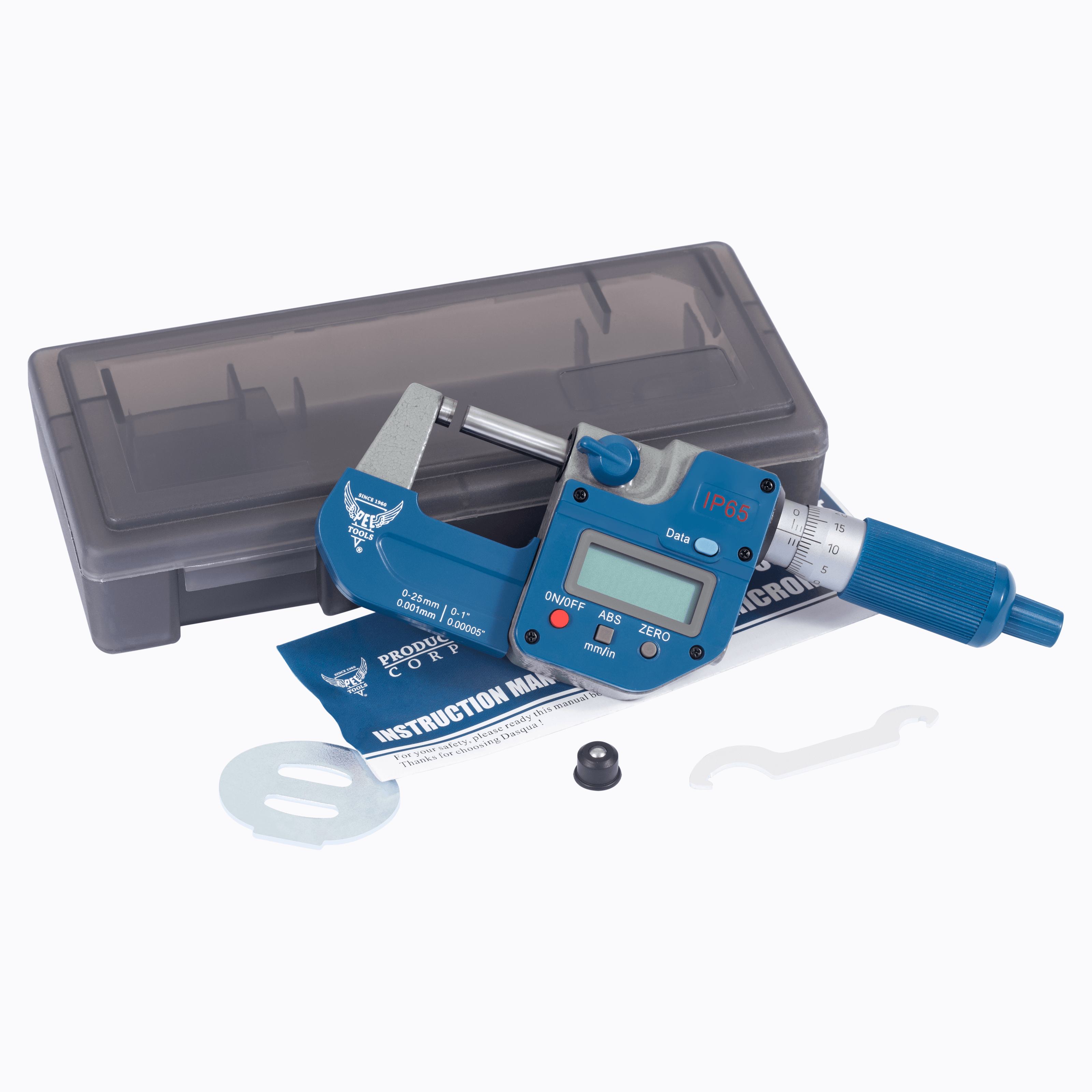 IP67 Digital Micrometer 0-1