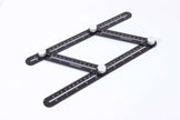 Multi-angle Measuring Set featuring a durable rafter square and adjustable rulers for precise woodworking measurements.