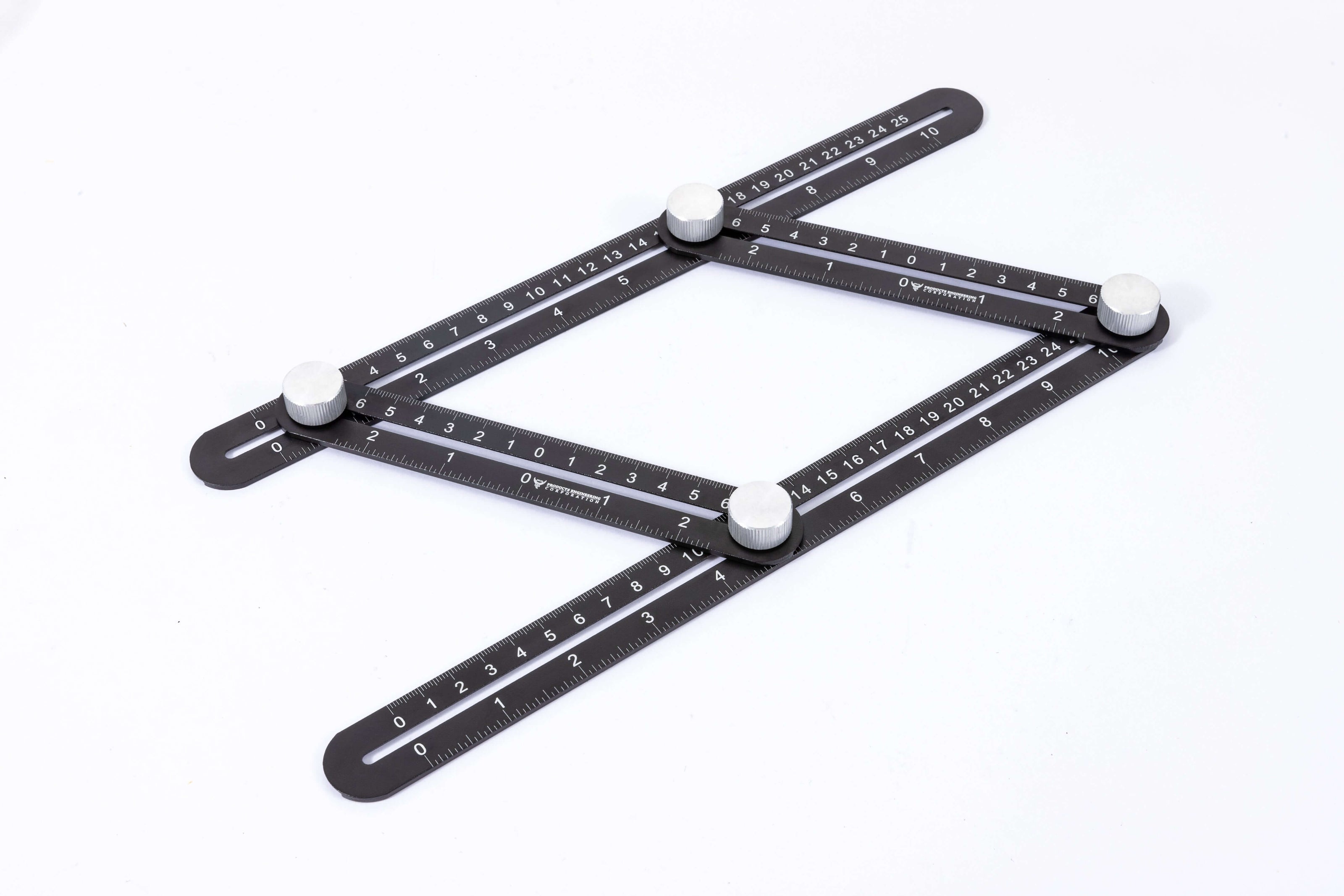 Multi-angle Measuring Set featuring a durable rafter square and adjustable rulers for precise woodworking measurements.
