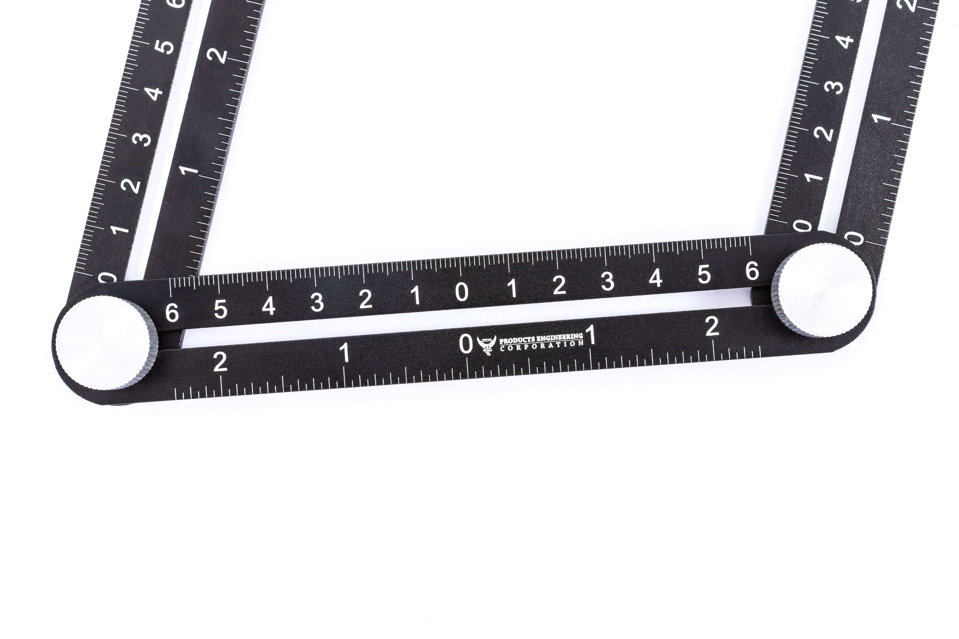 Multi-angle Measuring Set featuring a durable black adjustable ruler with measurement markings.