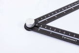 Multi-angle Measuring Set showing the adjustable rafter square and clear measurement markings for precise calculations.