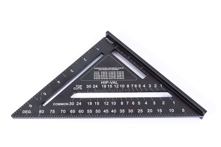 Multi-angle Measuring Set: Durable rafter square for precise woodworking measurements.