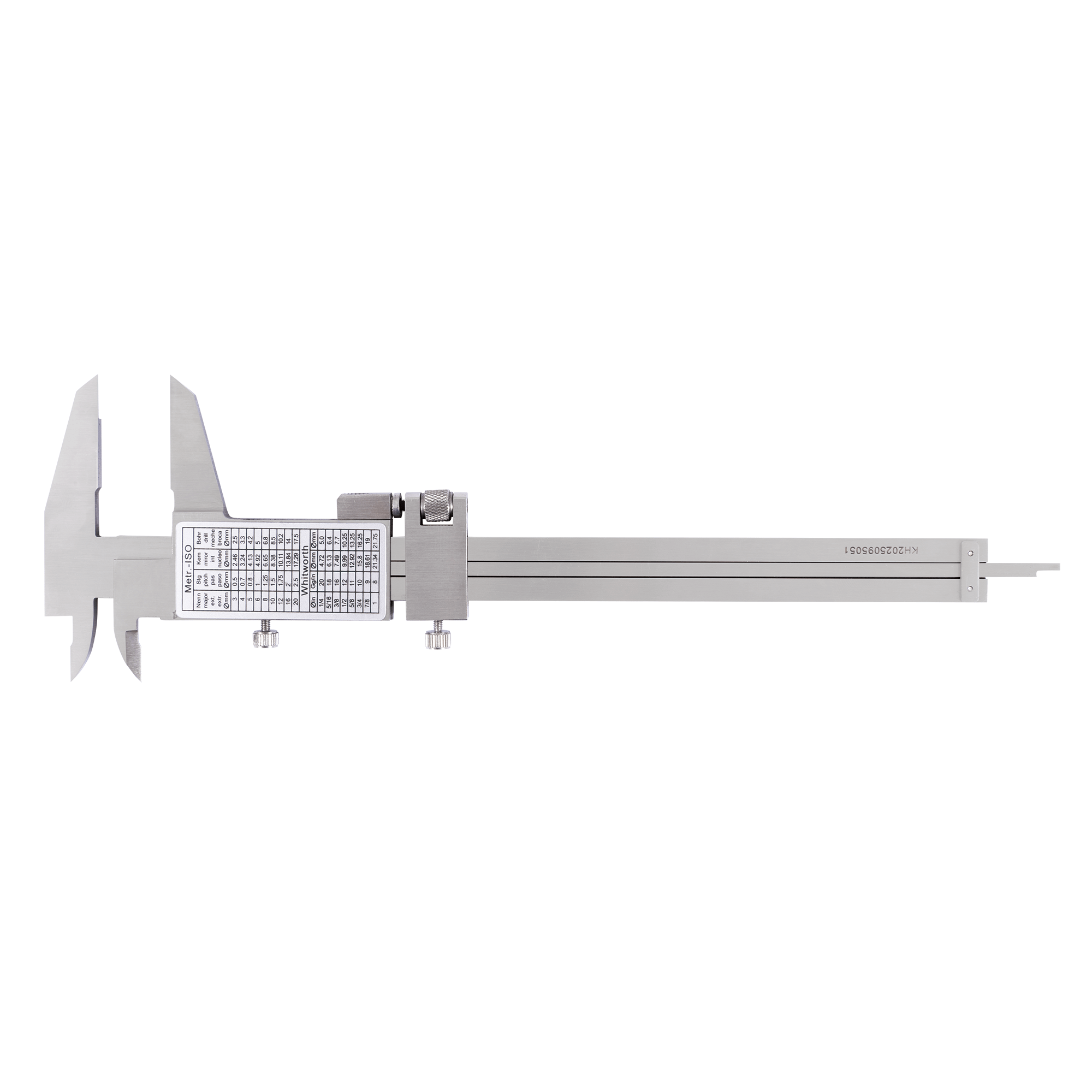 Vernier calipers with fine adjustment designed for precision measuring in various applications.